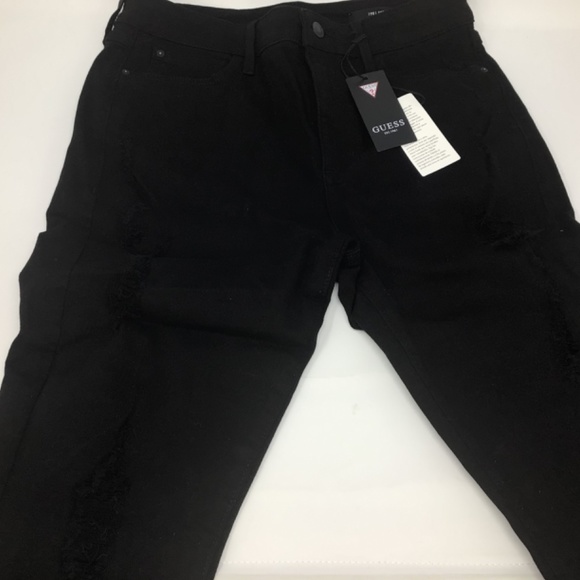 NWT Guess 1981 Destroyed High-Rise Skinny Jeans Size 29 or 30 - Picture 4 of 15